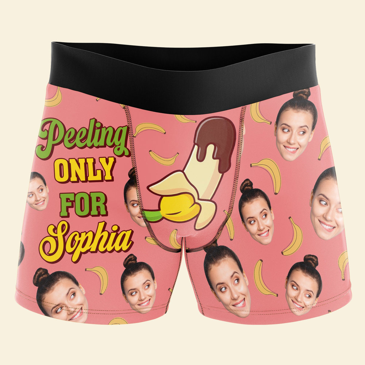 Custom Photo Funny Gifts For Him Men's Boxers 01totn111224 Peeling Only For Her-Homacus