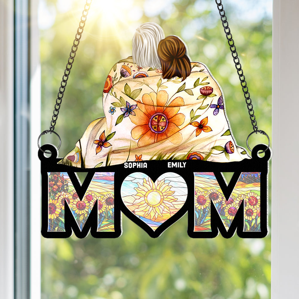 Personalized Gifts For Mom Window Hanging Suncatcher Ornament Mom And Daughters 04HUQN260225HH-Homacus