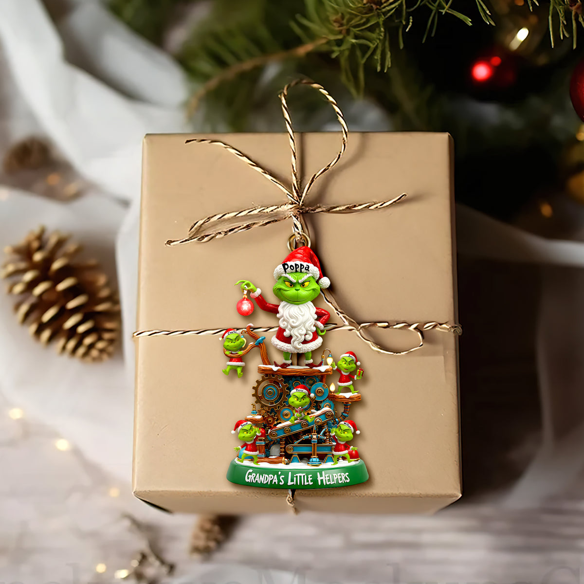 Grandparent’s Little Helpers Ornament - Personalized Gift For Grandparents 04PALU171125-Homacus