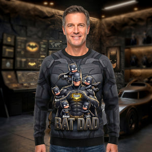 Dark Dad & Kids Shirt - Personalized Gifts For Dad 01NADH090526-Homacus