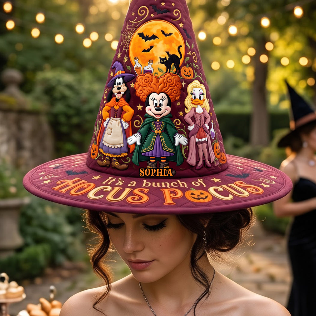 Mystical Quilted Witch Hat - Personalized Gifts For Halloween 02patn130826