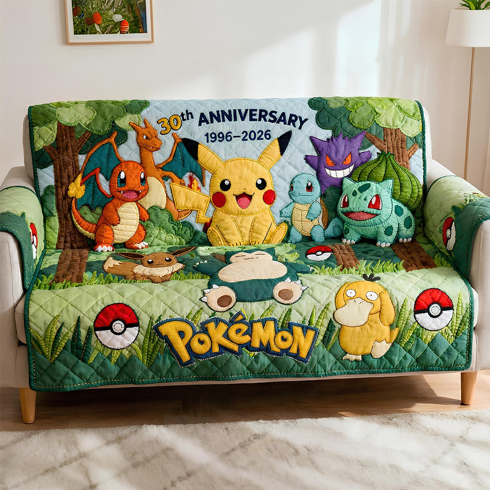 30-Year Celebration - Quilted Sofa Cover Anniversary Gifts 02QHDT100226-Homacus