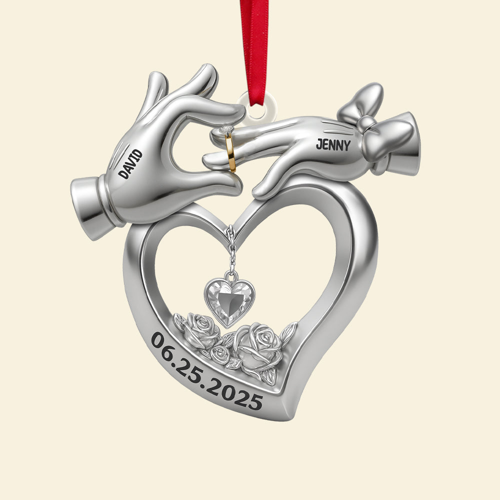 Personalized Gifts For Newlywed Couple Christmas Acrylic Ornament 02ohtn140825-Homacus