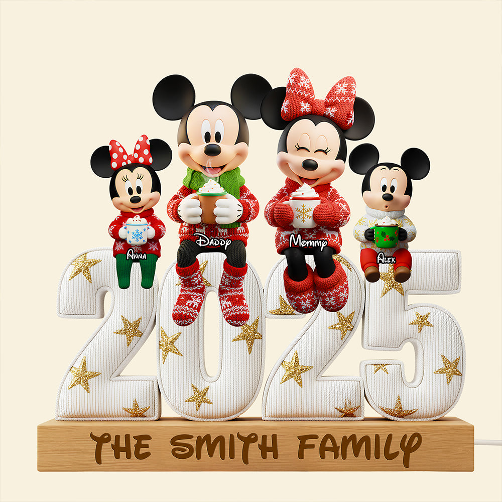 Sweet Family Christmas Light Box Personalized Gifts For Family 06PGDT041125-Homacus