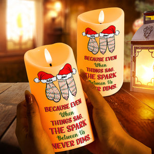 Personalized Gifts For Couple Christmas LED Candle 02OHMH281024-Homacus