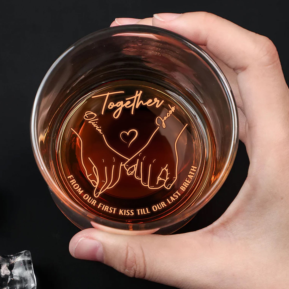 Couple Whiskey Glass - Personalized Gifts 02ACQN190624-Homacus