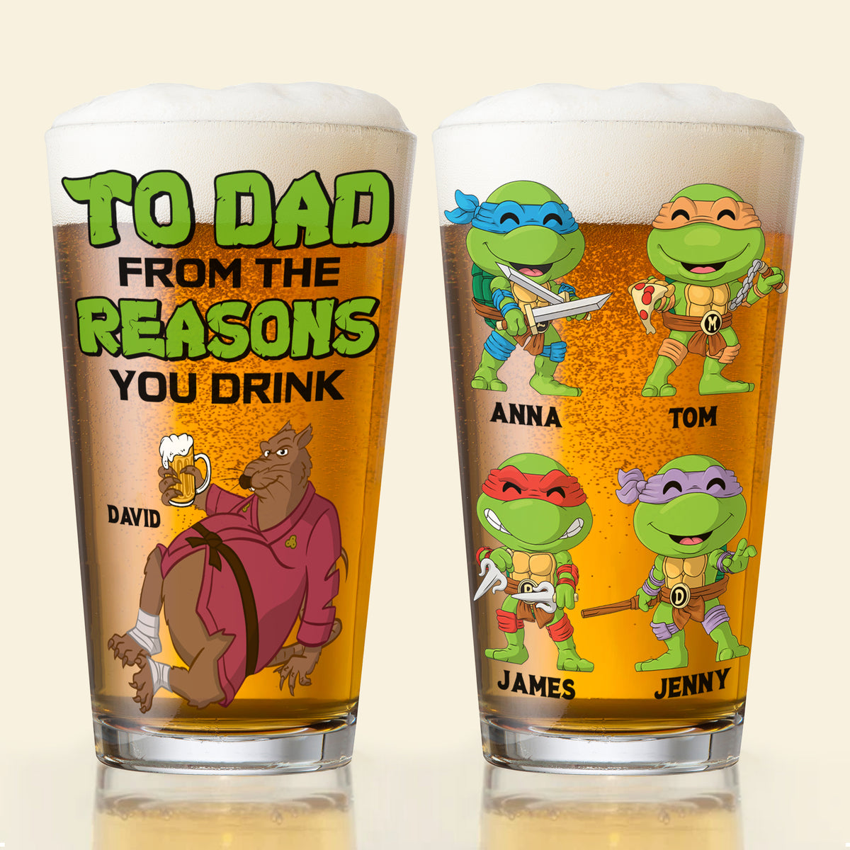 Personalized Gifts For Dad Beer Glass 05NATN150524-Homacus