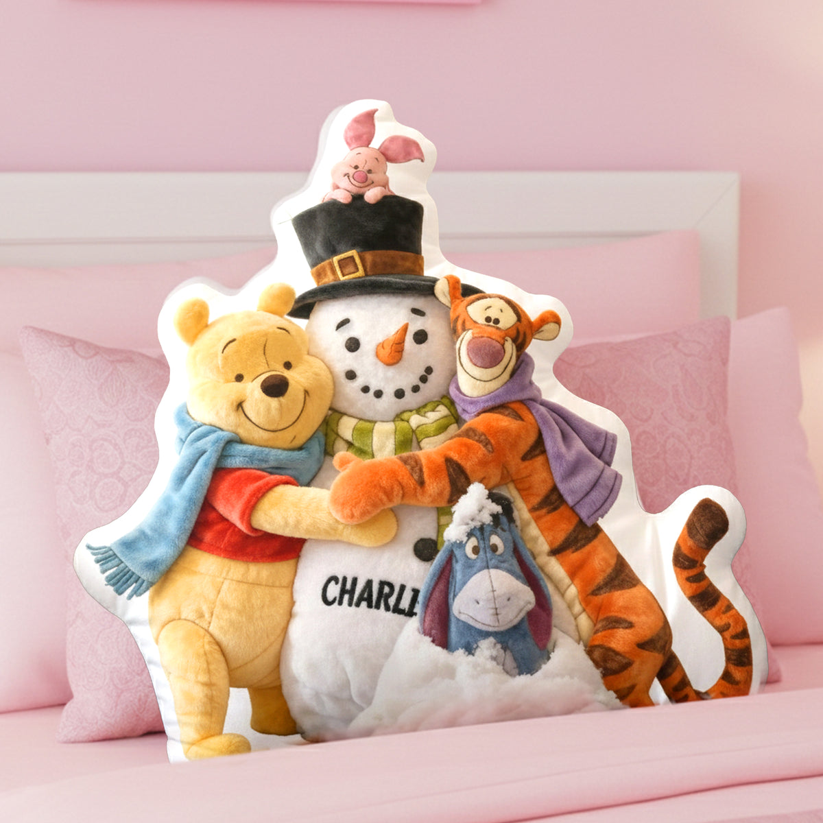 Beloved Snowman Shaped Pillow - Personalized Gifts For Kids & Cuteness Lovers 01QHLU081125-Homacus