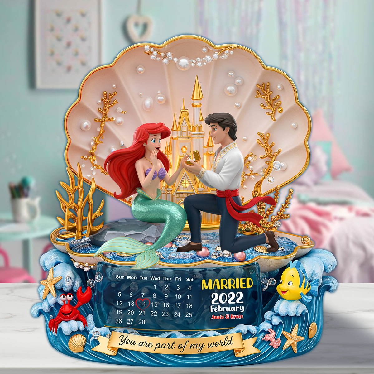 Marriage Proposal On The Beach Acrylic Plaque - Personalized Gifts For Couple 07OHLU200625-Homacus