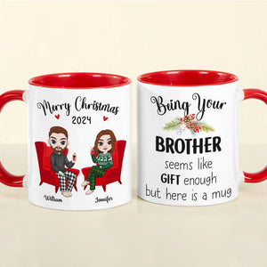 Personalized Gifts For Brother Coffee Mug Christmas 01ACDT300924HH-Homacus