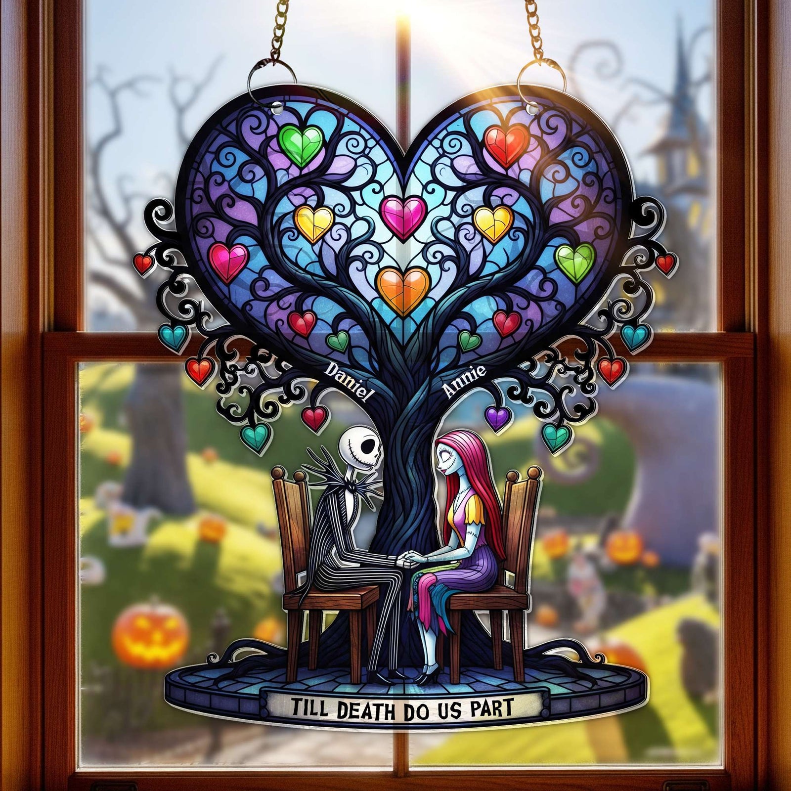 Eternal Love Tree Suncatcher - Personalized Gifts For Couple 05PGLU160725-Homacus
