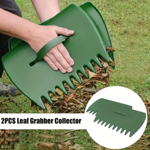 2-Piece Ergonomic Leaf Scoops - Durable Hand Rakes for Garden & Yard Cleanup 06acxx161224-Homacus