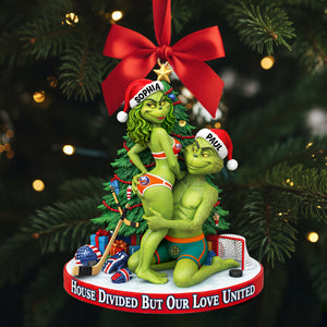 Love On Ice Christmas Ornament - Personalized Gift For Couples 02HULU290925-Homacus