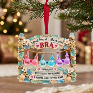 Besties Bra Acrylic Ornament -  Personalized Gifts For Besties 01natn161026