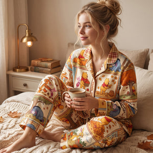 A Soft Autumn Pajama Set - Personalized Gifts 04qhta250826-Homacus
