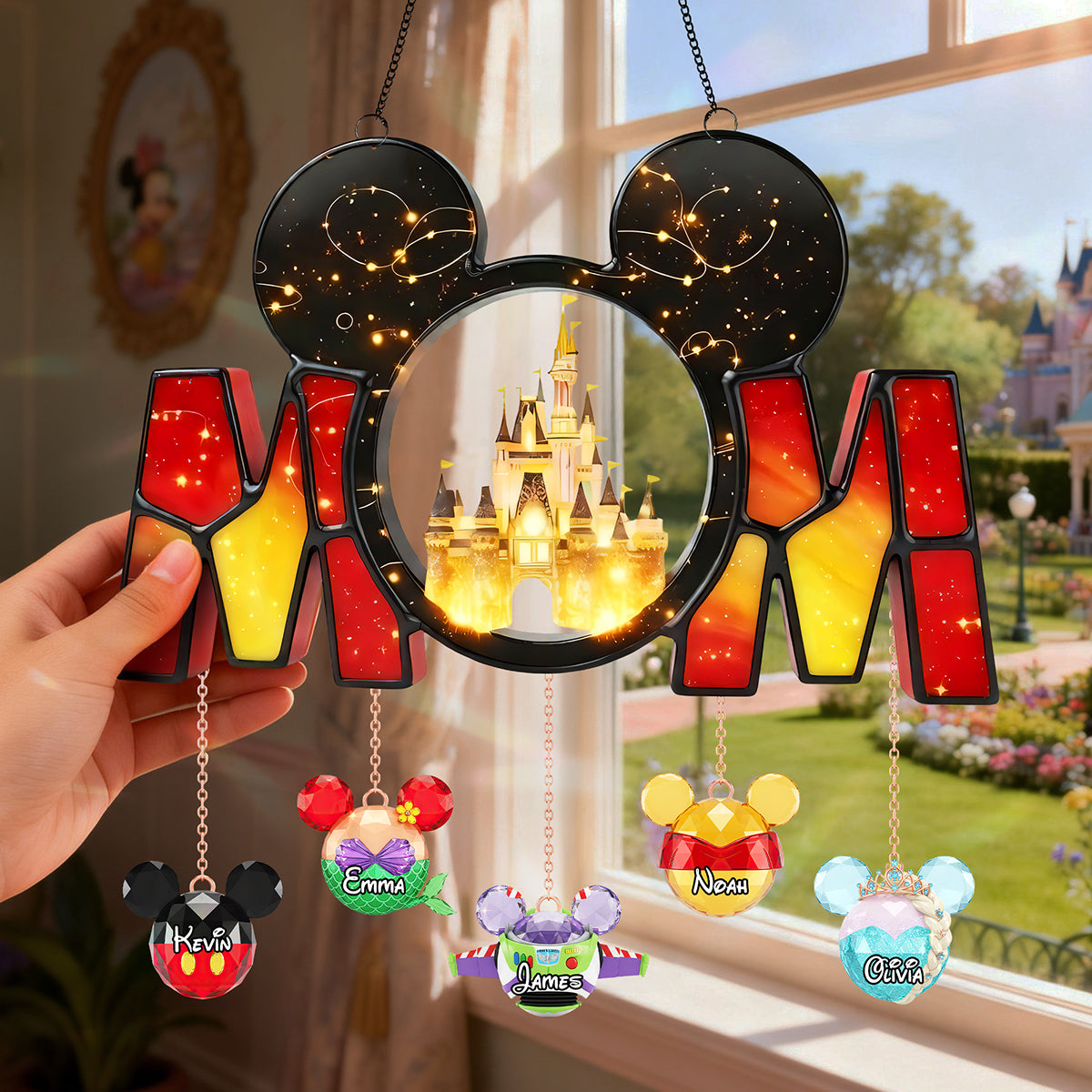 Magic Castle Acrylic Suncatcher - Personalized Gift For Mom 01OHTA090326-Homacus