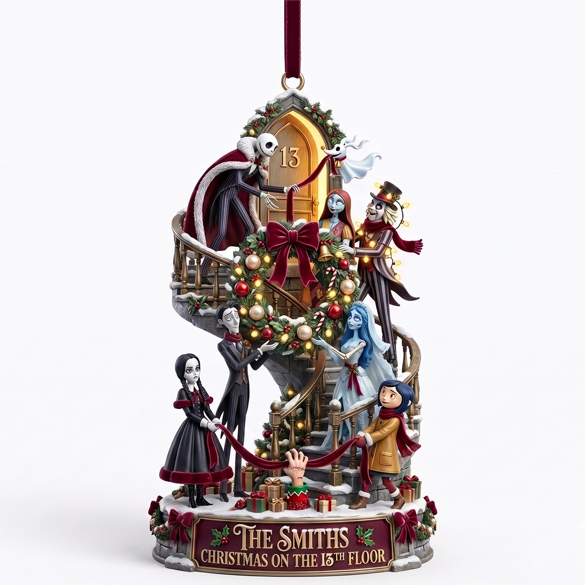 Spooky Christmas Ornament - Personalized Gifts For Family 04hatn180826