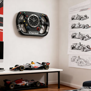 Steering Wheel Acrylic Hanging Wall Clock - Personalized Gifts For Speed Lovers 03kilu241225-Homacus