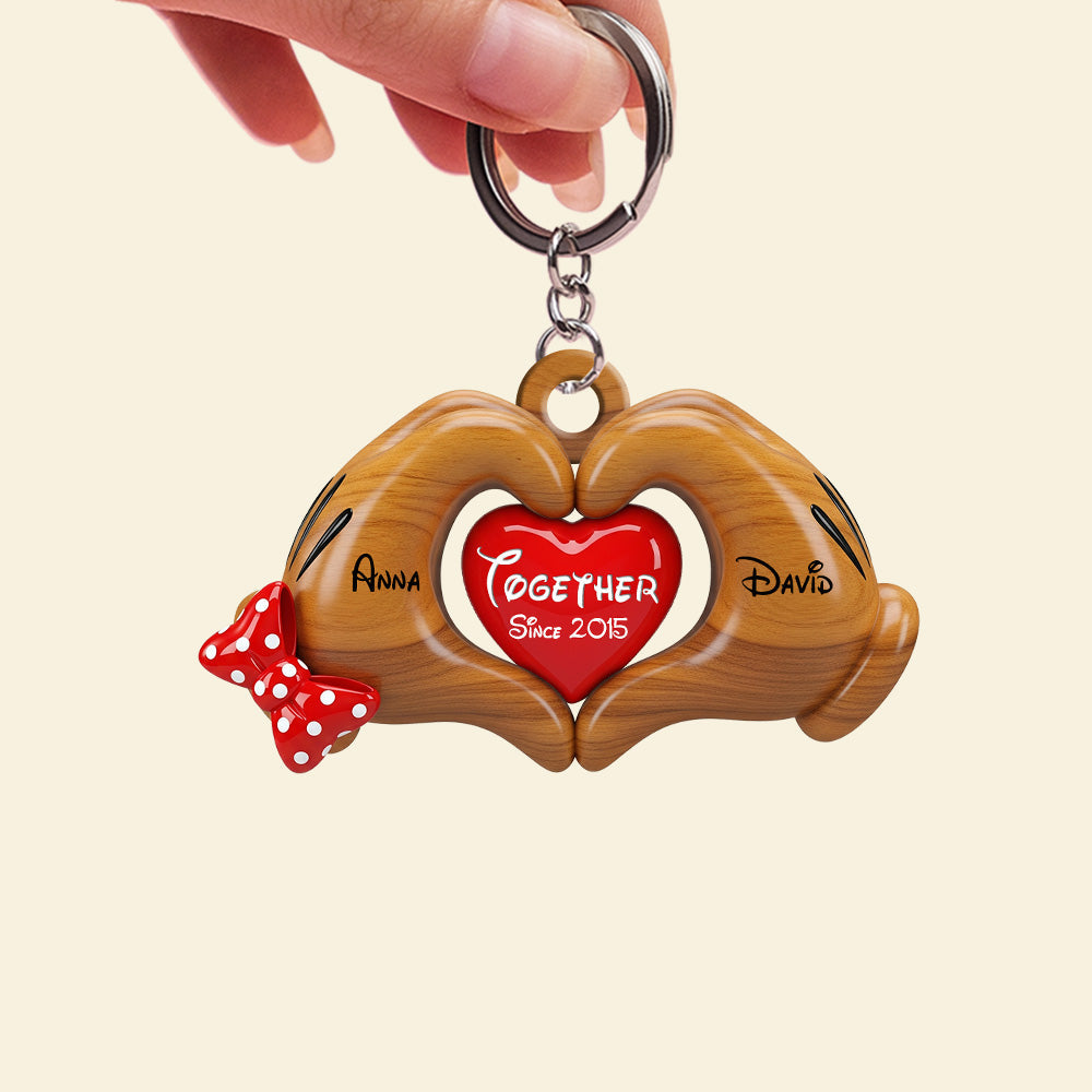 Mouse Couple Keychain - Personalized Gifts For Couple 01natn160625-Homacus