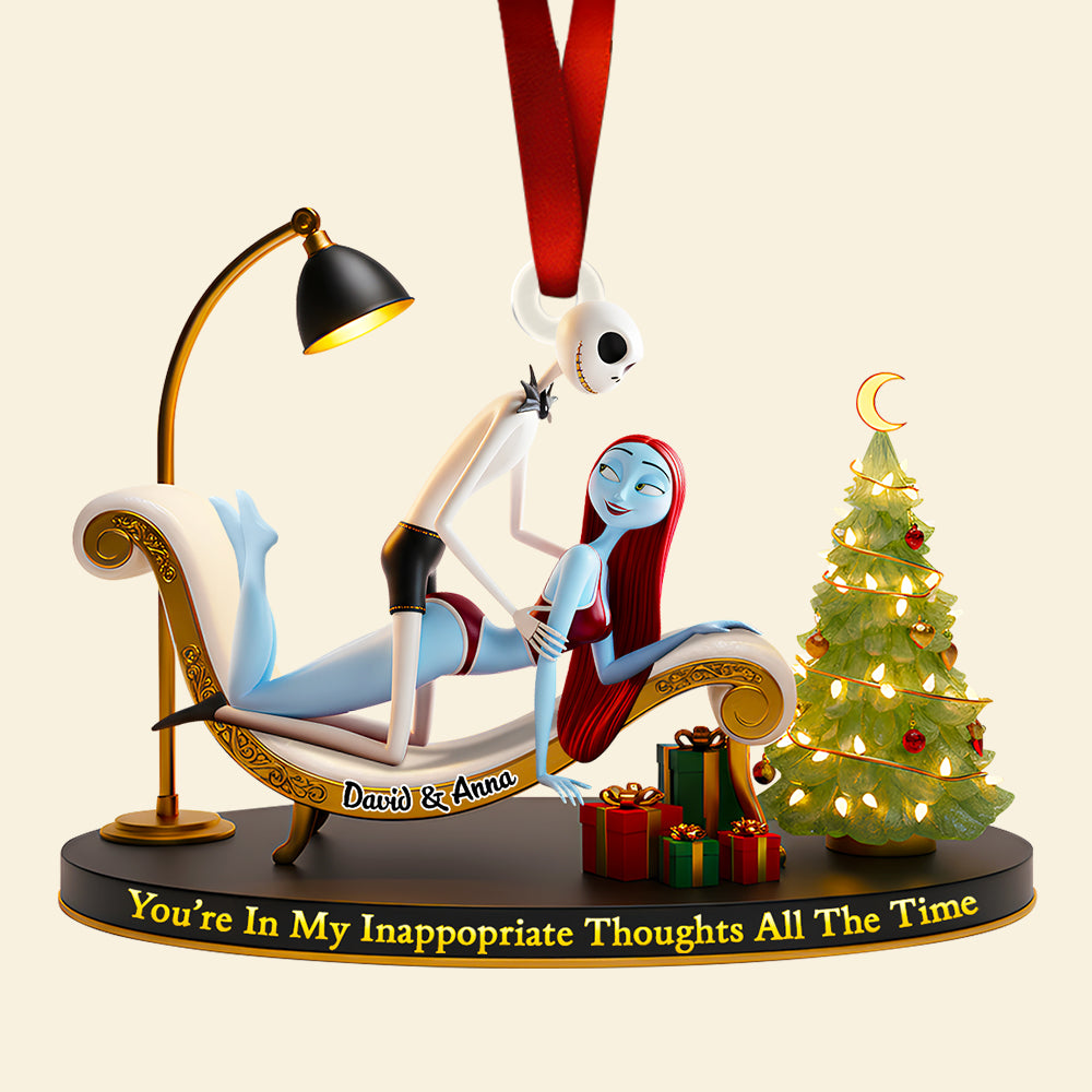 Funny Couple Christmas Ornament Personalized Gifts For Couple 01OHDT241025-Homacus