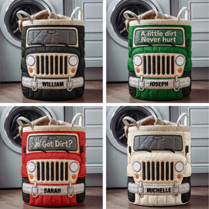 Dirt Journey Quilted Laudry Basket - Personalized Gifts For Off-road Lovers 06qhqn140726-Homacus