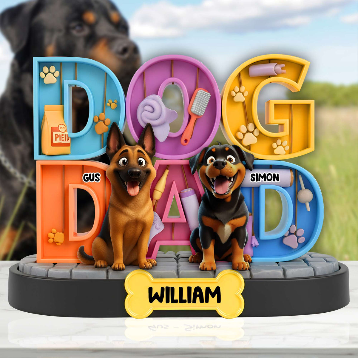 Adorable Dog Acrylic Plaque - Personalized Gifts For Dog Lovers 06TGLU260625-Homacus