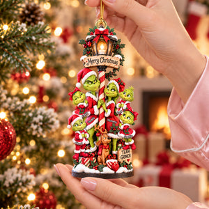 Family Christmas Lantern Ornament - Personalized Gifts For Family Christmas Ornament 04PAQN080926