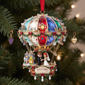 Couple Wedding Acrylic Ornament, Personalized Gifts For Couple 04HALU010926