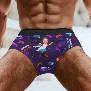 Custom Photo Gifts For Men Boxer Briefs 04toqn191224 Couple Game-Homacus