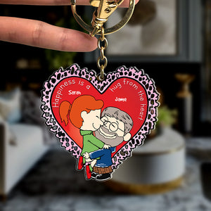 Personalized Gifts For Couples Valentine Acrylic Keychain 01TOQN291124HG-Homacus