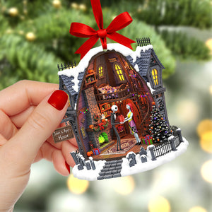 Spooky Love Christmas Ornament – Personalized Gifts For Couple 04pgqn110825-Homacus