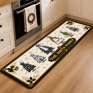Christmas Tree Family Runner Rug - Personalized Christmas Gift For Family 01ohqn040926