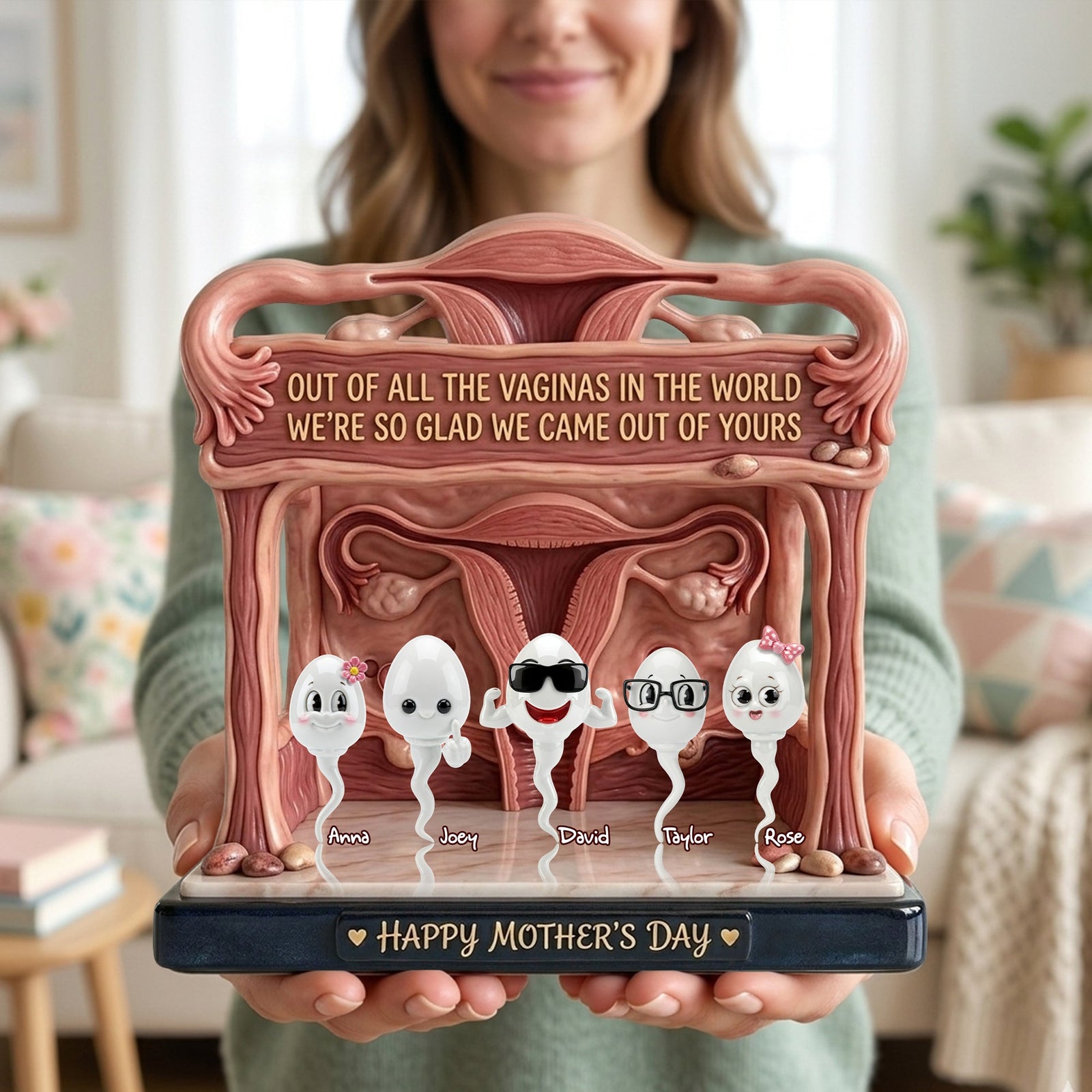 Funny Rude Mom Acrylic Plaque - Personalized Gift For Mom 05OHLU010426-Homacus