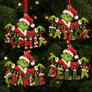 Playful Name Art String Ornament - Personalized Christmas Gifts 05qhlu210926-Homacus