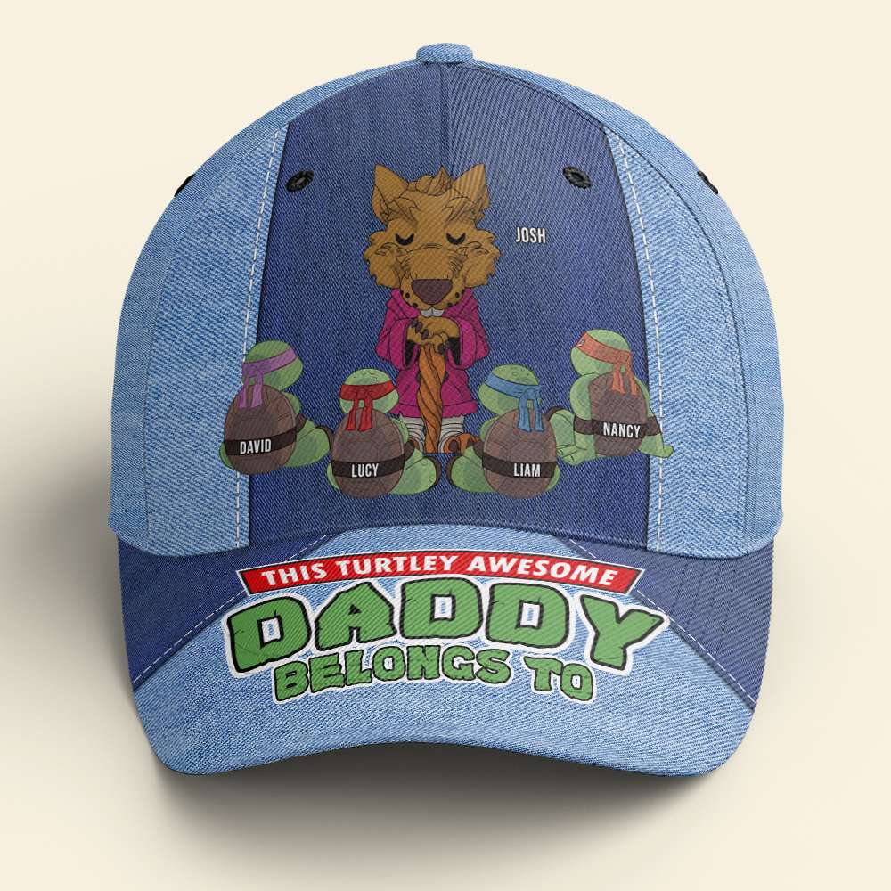 Turtle Dad Classic Cap - Personalized Gifts For Father 04KAPU230524-Homacus