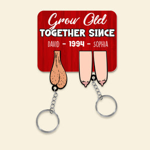 Personalized Gifts For Couple Key Holder Naughty Couple 04OHDT171224-Homacus