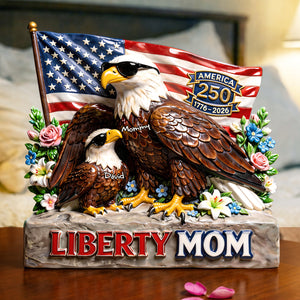Liberty Eagle Mom Acrylic Plaque - Personalized Gifts For Moms 01tylu020326-Homacus