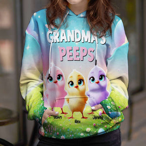 Personalized Gifts For Grandma 3d Shirt, Chick Peeps 01TGMH120225-Homacus