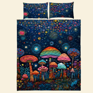 Colorful Mushroom Quilt Bedding Set Special Line 01TOMH171224-Homacus