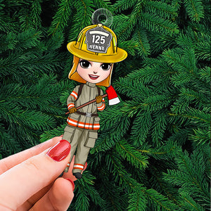 Personalized Gift For Firefighter Christmas Ornament 02ACTN141124HH-Homacus