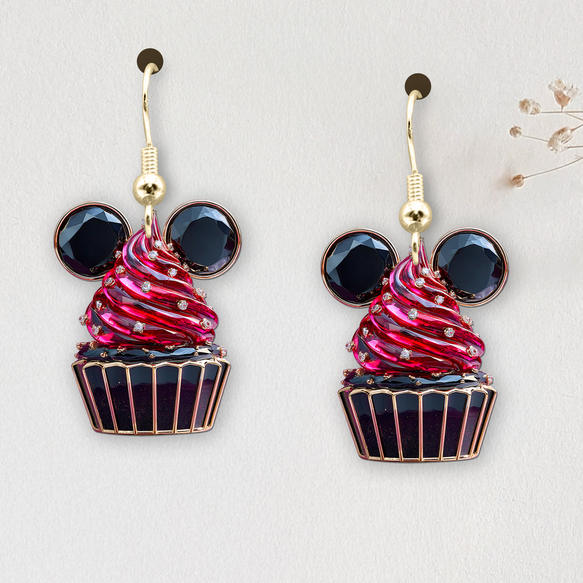 Cute Cupcakes Earrings - Personalized Gifts For Cartoon Lovers 01TGDT080725-Homacus