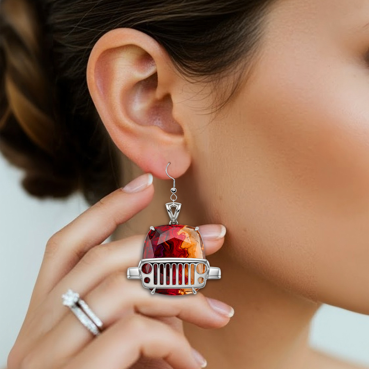 Off-Road Souls Earrings - Personalized Gifts For Off-road Girl 03QHLU140725-Homacus