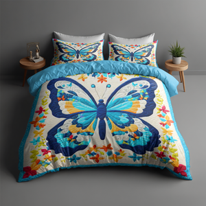 Personalized Butterfly Quilt Bed Set 05hupu170125-Homacus