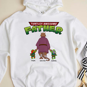Turtley Awesome Dad Personalized Shirt Gifts For Dad-Homacus