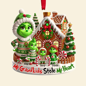 Personalized Gifts For Grandma Acrylic Ornament, My Grandkids Stole My Heart 04tgdt221124