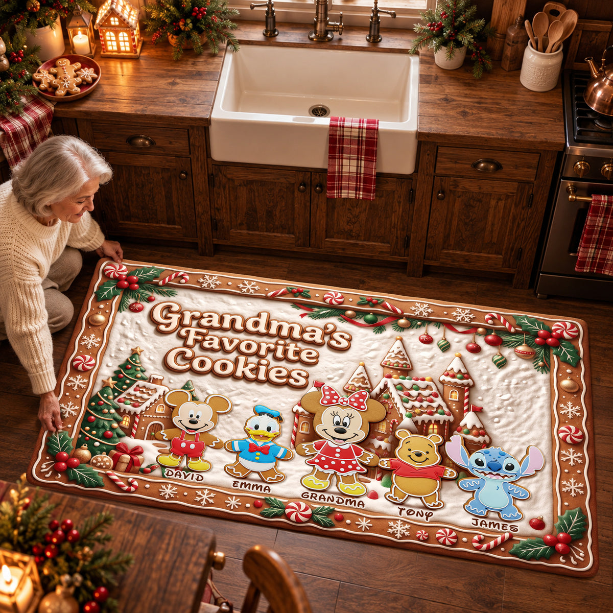 Grandma's Favorite Cookies Runner Rug - Personalized Christmas Gifts 01nalu280926-Homacus