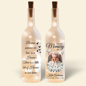 Custom Photo Gifts For Heaven Bottle Lamp 01HUDT220225-Homacus