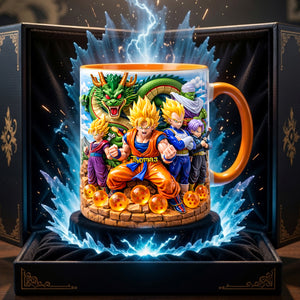 Legendary Warrior Energy Accent Mug - Personalized Gifts For Anime Fans Coffee Mug 05TYLU180326-Homacus