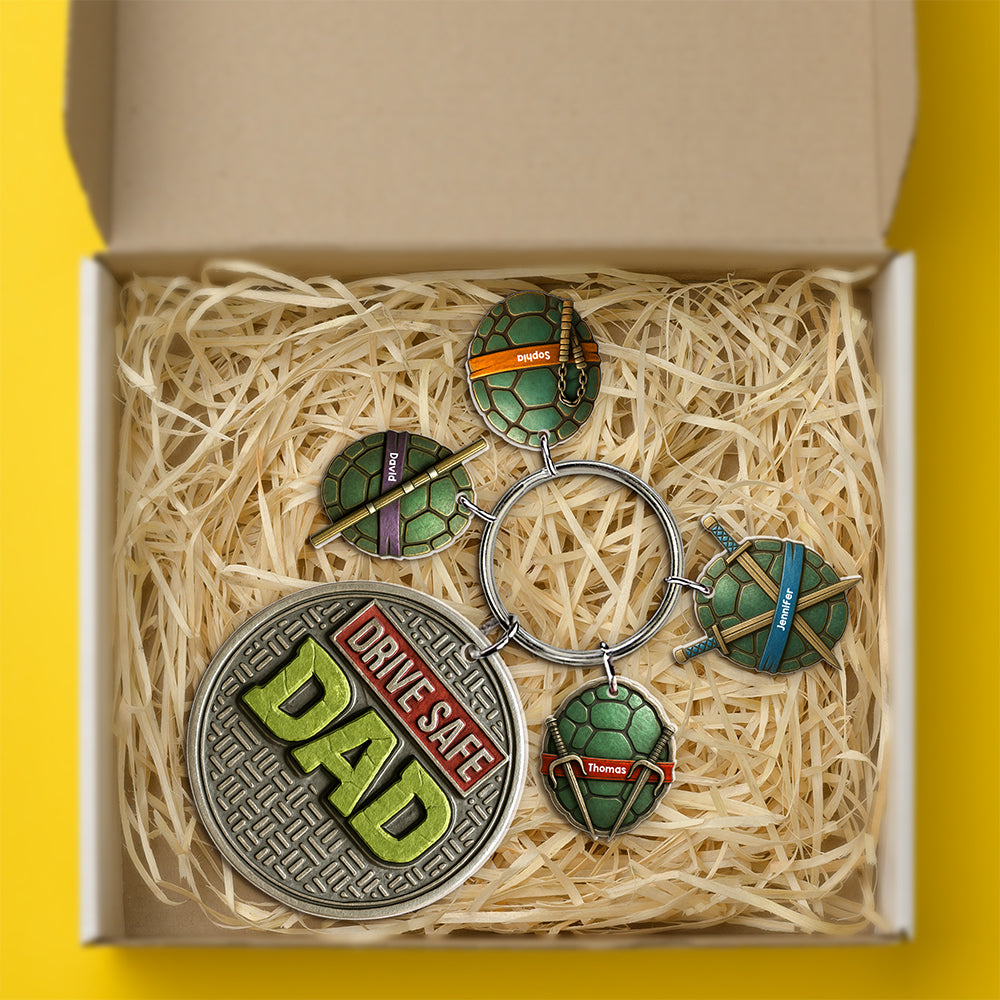 Drive Safe Dad Keychain - Personalized Christmas Gifts For Dad 04naqn300425-Homacus