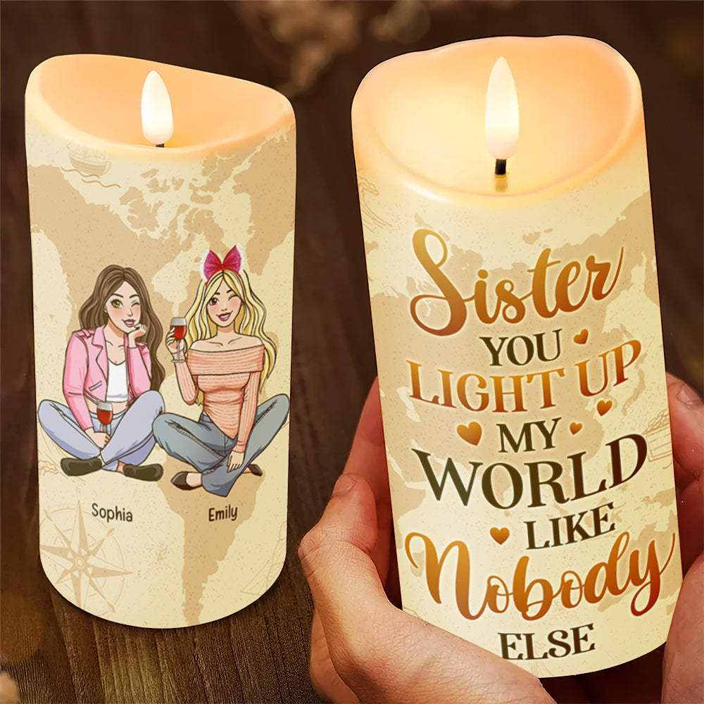 Personalized Gifts For Best Friends LED Candle 05kaqn171224hhpa-Homacus